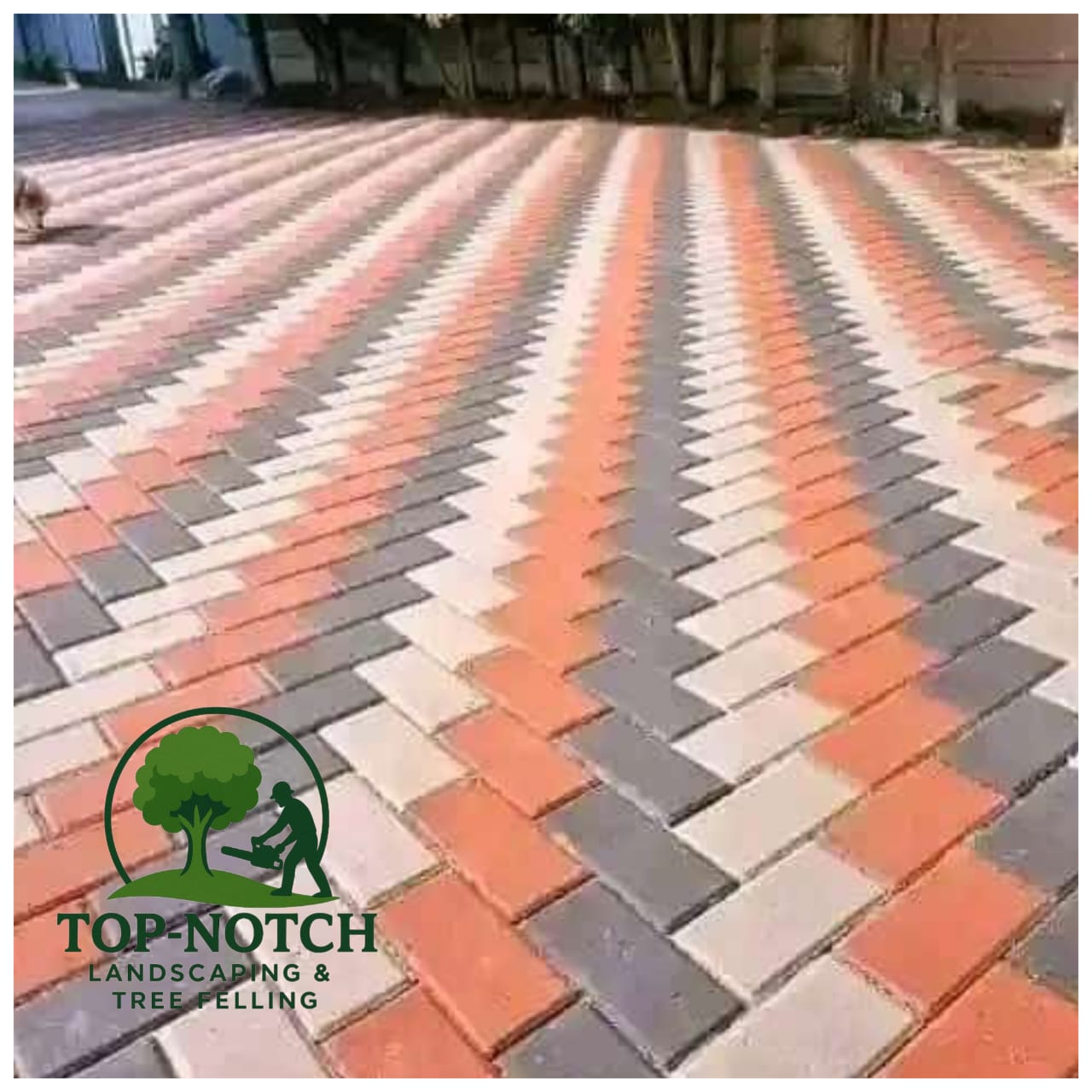 River stones and garden stone features